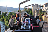Blick vom Panorama Café, Mostar, Bosnien und Herzegowina