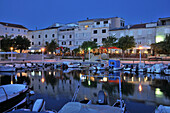 Am alten Hafen in Pag, Abendlicht, Insel Pag, Dalmatien, Adriaküste, Kroatien