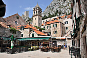 Old town of Omis, Dalmatia, Adriatic Coast, Croatia