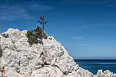 Coastal landscape at Cala de Sant Vicenc, near Pollenca, Majorca, Spain