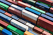 Container im Blocklager, Hamburg, Deutschland