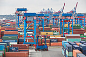 Overview of block storage in the port of Hamburg, Hamburg, Germany