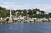 View towards Suellberg in Hamburg Blankenese, Hamburg, Germany