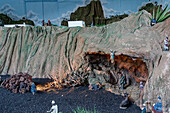 Christmas manger in Haria,Lanzarote, Canary Islands, Spain