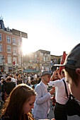 Besucher des Schanzenfest, Achidi-John-Platz, Schanzenviertel, Hamburg, Deutschland