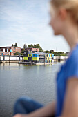 IBA Dock, Ausstellungs und Veranstaltungspavillion im Müggenburger Zollhafen, Veddel, Hamburg, Deutschland