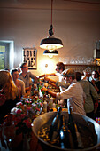 Bar of Restaurant Klippkroog, Grosse Bergstrasse, Altona, Hamburg, Germany