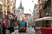 Old part of the city near Altstadtplatz Square, Prague, Czech Republic, Europe