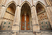 Eingang zur St. Vitus Kathedrale, Prag, Tschechien, Europa