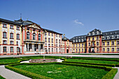 Eingangsfassade, Schloss Bruchsal, Bruchsal, Kraichgau, Baden-Württemberg, Deutschland