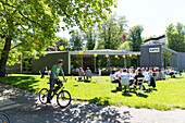 Cafe near Gallery for Contemporary Art, Leipzig, Saxony, Germany