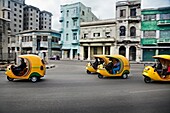 Coco taxis, La Havana, Cuba.