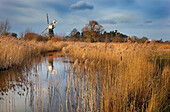 Boardmans Windpump How Hill Norfolk on a winters day