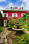Auberge du Mange Grenouille Inn and garden, Bas-Saint-Laurent region, Quebec