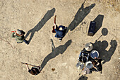 France, Paris, La Défense, rock band playing seen from the Pier