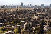 Arab Republic of Egypt, Cairo, Mokattam hill, The Saladin Citadel of Cairo, view of the city