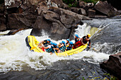 Brazil, Bahia, Itacare, rafting on the Rio de Contas