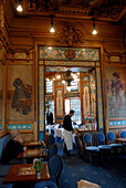 France, Pays de la Loire, Nantes, La Cigale Brasserie - a National Heritage Site inaugurated in 1895, Art Nouveau style building designed by Émile Libaudière