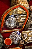 Kingdom of Morocco, Fes, Fes el Bali, Medina of Fes - listed by UNESCO as a world heritage site in 1981, Copper Souk, Maroccan Handicrafts