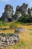 France, Aveyron department, Saint Andre de Vezines, Roquesaltes, rock formation