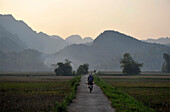 in the village of Mai Chau, a district of Hoa Binh Province in North Vietnam, Vietnam, South East Asia, Asia