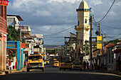 Republic of Madagascar, Diana Region, Antsiranana -Diego Suarez, yellow cabs in the street
