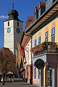 Romania, Sibiu, Piata Mare, Council Tower