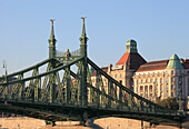 Hungary, Budapest, Liberty Bridge, Gellért Hotel, baths