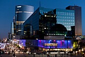 Paris La Défense - The Tower EDF and the shopping mall Les 4 Temps