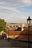 CASTLE STAIRS MALA STRANA HRADCANY PRAGUE CZECH REPUBLIC