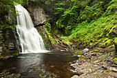 MAIN WATERFALLS BUSHKILL FALLS THEME PARK BUSHKILL CREEK PIKE COUNTY PENNSYLVANIA USA