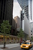 MOMA SIGN MUSEUM OF MODERN ART MIDTOWN FIFTY THIRD STREET MANHATTAN NEW YORK CITY USA