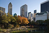 POND CENTRAL PARK SOUTH MANHATTAN NEW YORK CITY USA