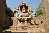 Hindu Deity, Narasimha, At Hampi, Karnataka, India