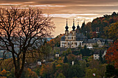 Blick zum Käppele, Würzburg, Franken, Bayern, Deutschland