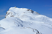 Matrashaus steht am Gipfel des Hochkönig, Hochkönig, Berchtesgadener Alpen, Salzburg, Österreich