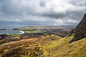 Needles-Gebiet über dem Atlantik, Needles, Isle of Skye, Schottland, Großbritannien, Vereinigtes Königreich