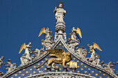 Facade of the Basilica di San Marco on Piazza di San Marco, Venice, Veneto, Italy, Europe