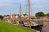 Greetsiel harbour, Lower Saxony, Germany, Europe