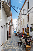 Café in Cadaques, Costa Brava, Spanien