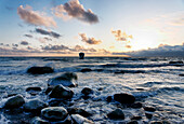 Ostseestrand in Winter, Kap Arkona, Insel Rügen, Mecklenburg-Vorpommern, Deutschland