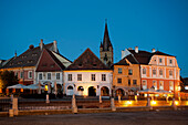 Piata Huet in the historic part of town, Sibiu, Transylvania, Romania