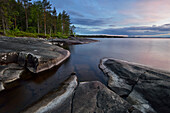 White Nights at lake Onega, The Republic of Karelia, Russia