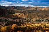 View over the mountains of the Flinders Ranges, Flinders Ranges, South Australia