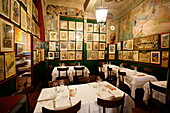 Traditional Italian restaurant, Milan, Lombardy, Italy