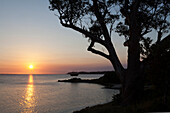 Sonnenuntergang am Lake King, Metung, Victoria, Australien