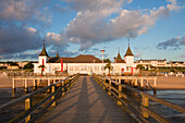 Ahlbeck Pier, Ahlbeck, Usedom island, Baltic Sea, Mecklenburg Western-Pomerania, Germany