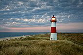 Leuchtturm List Ost, Halbinsel Ellenbogen, Insel Sylt, Nordsee, Nordfriesland, Schleswig-Holstein, Deutschland