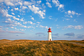 Leuchtturm List West, Halbinsel Ellenbogen, Insel Sylt, Nordsee, Nordfriesland, Schleswig-Holstein, Deutschland