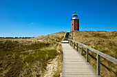 Old lighthouse Rotes Kliff, near Kampen, Sylt island, North Sea, North Friesland, Schleswig-Holstein, Germany